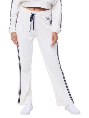 Juicy Couture Terry Logo Wide-leg Track Pants