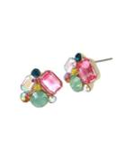 Betsey Johnson Paradise Lost Crystal Cluster Stud Earrings