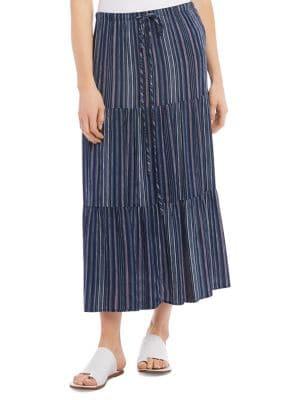 Karen Kane Tiered Midi Skirt