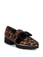 Donna Karan Alena Printed Calf Hair Loafers