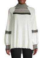 Free People Contrast Thermal Turtleneck Sweater