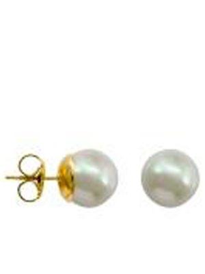 Majorica Classic 14mm White Pearl Stud Earrings