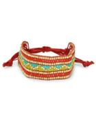 Design Lab Lord & Taylor Beaded Band Tied Bracelet