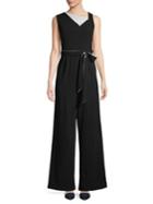 Calvin Klein Sleeveless Self Tie Jumpsuit