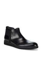 Karl Lagerfeld Trimmed Leather Boots