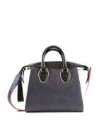 Sam Edelman Jodie Tote Leather And Faux Leather Satchel