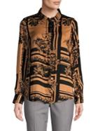 Vero Moda Printed Long-sleeve Chiffon Blouse