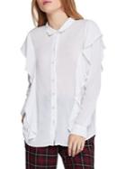 Bcbgeneration Ruffled Button-down Shirt