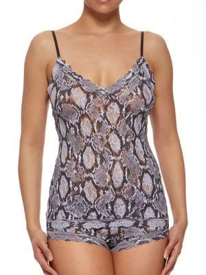 Hanky Panky Python-printed V-neck Cami