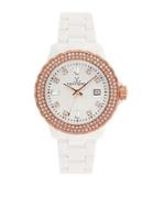 Toywatch Ladies Two Tone And Crystal Watch