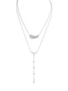Nina Yara Crystal Two-row Lariat Necklace