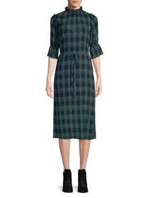 The Fifth Label Reminiscence Plaid Midi Dress