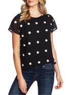 Cece By Cynthia Steffe Polka Dot Short-sleeve Top