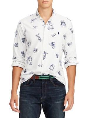 Polo Ralph Lauren Classic-fit Printed Oxford Shirt
