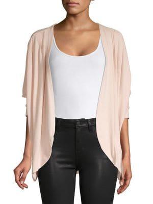 B Collection By Bobeau Zoey Faux Pearl-trimmed Cardigan