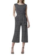Tahari Arthur S. Levine Dotted Tie Waist Jumpsuit