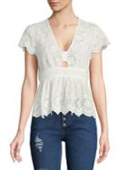 Free People Truly Yours Eyelet Top
