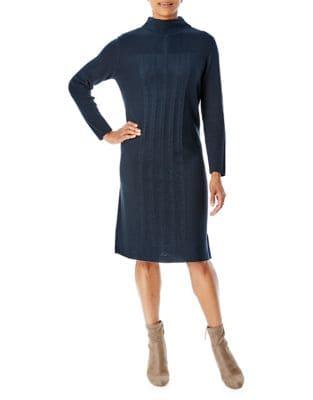 Olsen Cable Knit Sweater Dress
