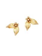Oscar De La Renta Swarovski Crystal Point Flower Clip-on Earrings