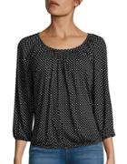 Michael Michael Kors Petite Dotted Knit Shirt