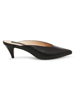 Steve Madden Elora Leather Point-toe Heeled Mules