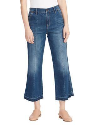 Ella Moss Cropped Wide Leg Jeans