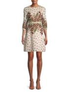 Gabby Skye Floral-print A-line Dress