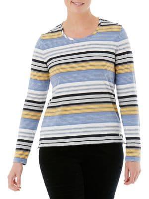 Olsen Comfy Sport Multi-stripe Tee