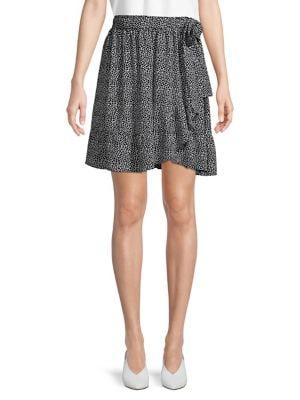 Michael Michael Kors Printed Wrap Skirt