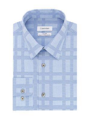 Calvin Klein Regular-fit Steel Printed Dress Shirt