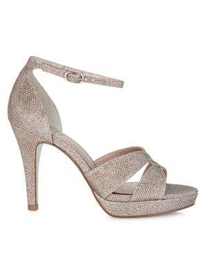 Adrianna Papell Alberta Metallic Platform Sandals