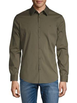 Calvin Klein Slim-fit Long-sleeve Shirt