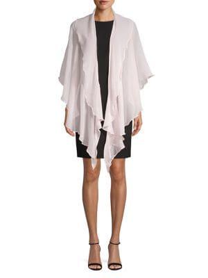 Betsey Johnson Tiered Ruffle Ruana