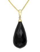 Effy 14k Yellow Gold And Onyx Pendant Necklace