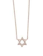 Effy Pave Rose Diamond And 14k Rose Gold Star Pendant Necklace