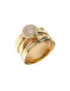 Effy Diamond And 14k Yellow Gold Stacked Ring