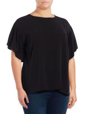 Vince Camuto, Plus Size Plus Plus Bubble-sleeve Top
