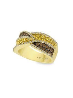 Le Vian 14k Honey Gold & Yellow Sapphire Ring