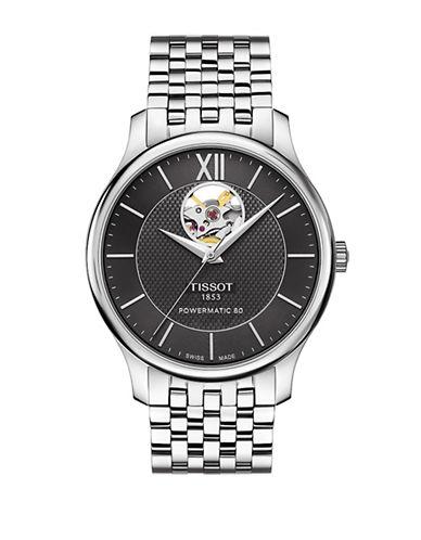 Tissot Tradition Powermatic 80 Open Heart Stainless Steel Bracelet Watch