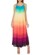 Rafaella Plus Ombre Striped Maxi Dress