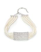 Carolee Pearl Manor Pearl Four Row Choker Necklace
