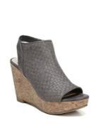 Fergalicious Rasta Basket Weave Wedge Sandals