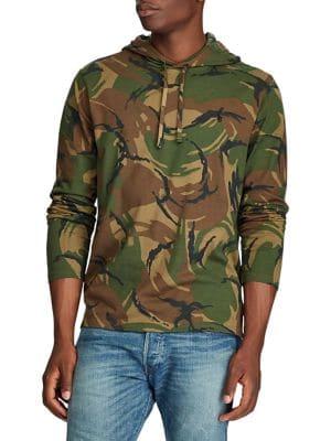 Polo Ralph Lauren Camo Cotton Hooded Tee