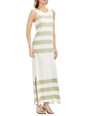 Vince Camuto Sleeveless Striped Maxi Dress