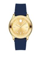 Movado Bold Bold Goldtone Stainless Steel & Silicone Strap Sport Watch