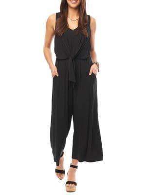 Democracy Sleeveless Tie-front Jumpsuit