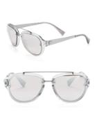 Versace 64mm Aviator Sunglasses