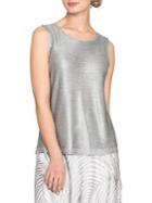Nic+zoe Petite Metallic Sleeveless Top