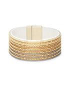 Design Lab Textured Chain Bangle Bracelet