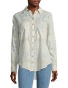 Free People Patterned Cotton Shirt